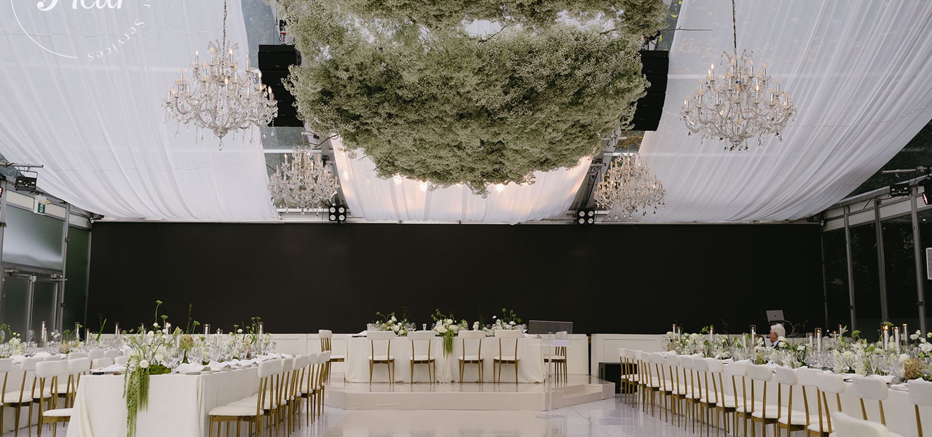 Luca & Claire | White and Green Wedding at Casa Loma
