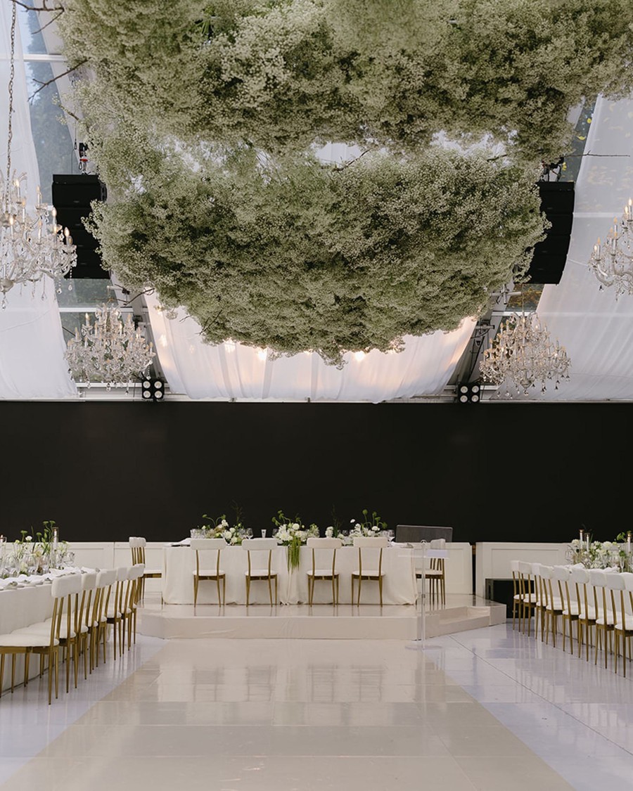 Luca & Claire | White and Green Wedding at Casa Loma