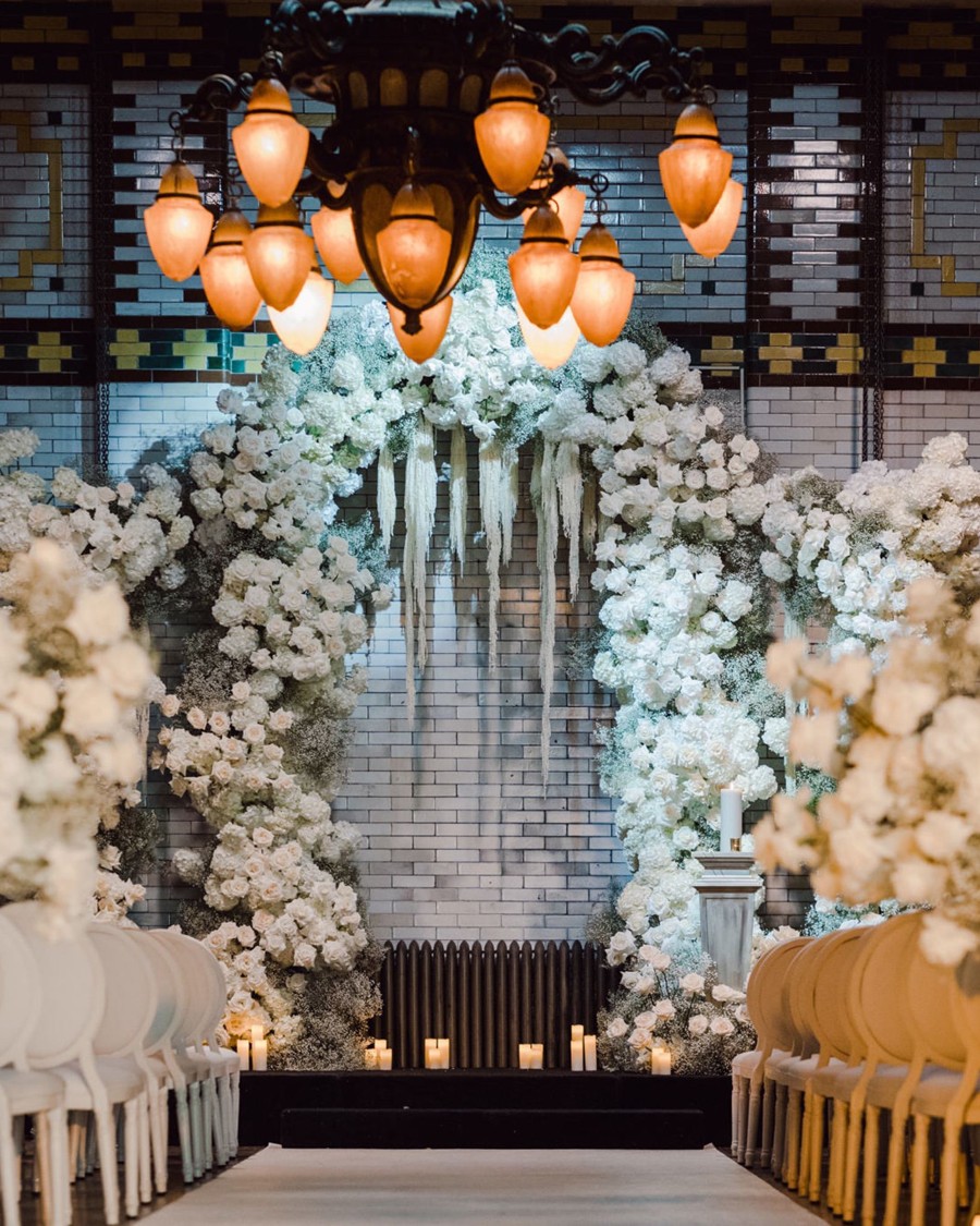 Carissa & Justin | Floral Wedding Ceremony at Casa Loma